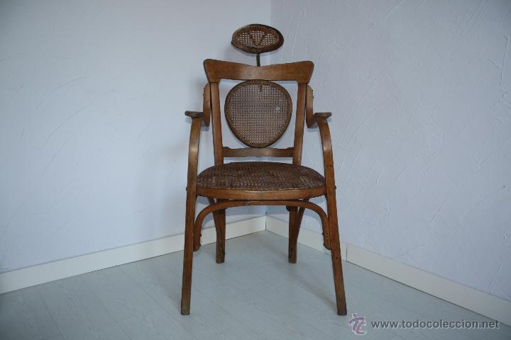 Antig&uuml;edades: ANTIGUO SILL&Oacute;N DE BARBERO ESTILO THONET. - Foto 1