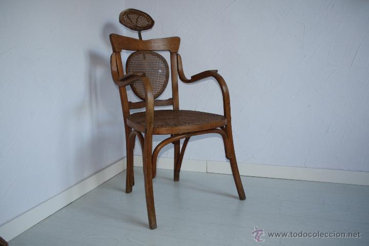 Antig&uuml;edades: ANTIGUO SILL&Oacute;N DE BARBERO ESTILO THONET. - Foto 2