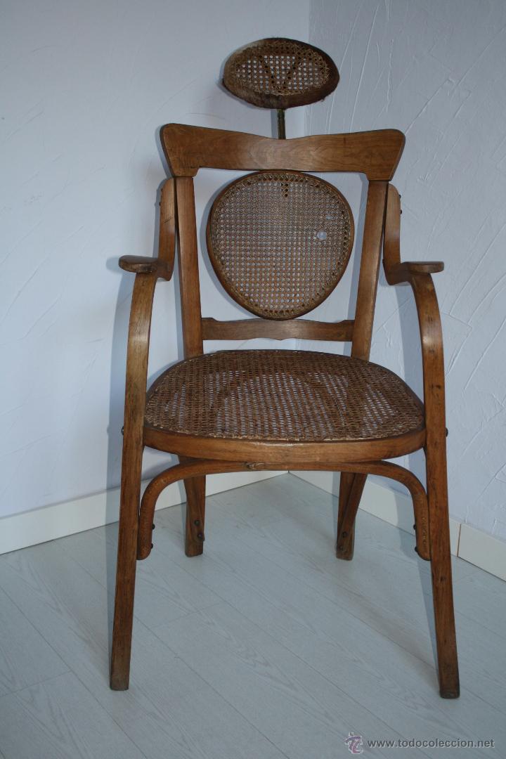 Antig&uuml;edades: ANTIGUO SILL&Oacute;N DE BARBERO ESTILO THONET. - Foto 4