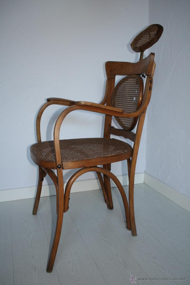 Antig&uuml;edades: ANTIGUO SILL&Oacute;N DE BARBERO ESTILO THONET. - Foto 5