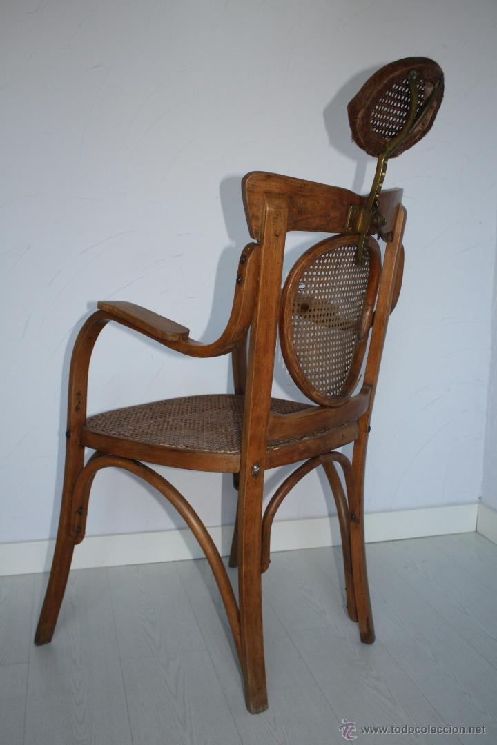 Antig&uuml;edades: ANTIGUO SILL&Oacute;N DE BARBERO ESTILO THONET. - Foto 6