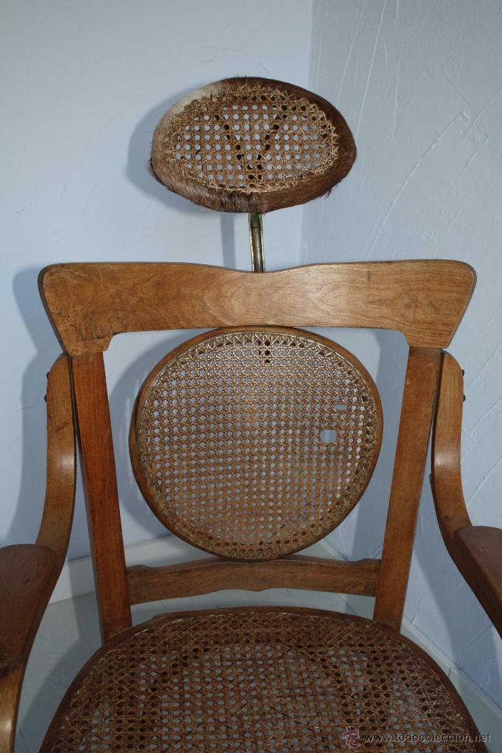 Antig&uuml;edades: ANTIGUO SILL&Oacute;N DE BARBERO ESTILO THONET. - Foto 7
