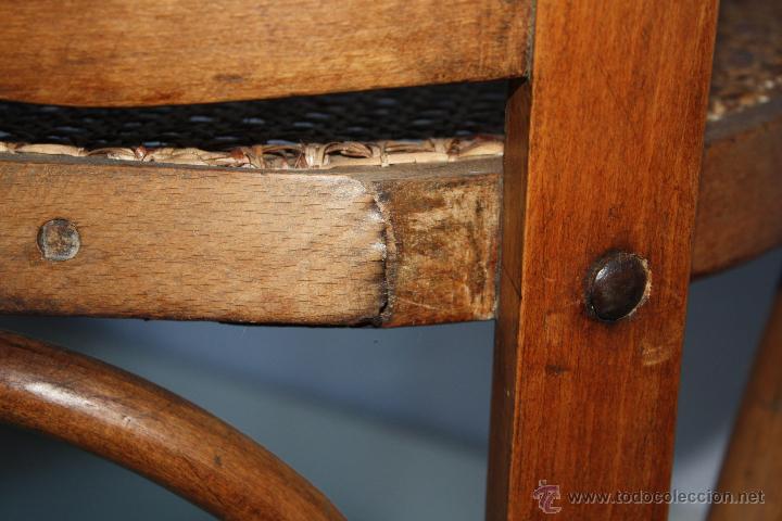 Antig&uuml;edades: ANTIGUO SILL&Oacute;N DE BARBERO ESTILO THONET. - Foto 12