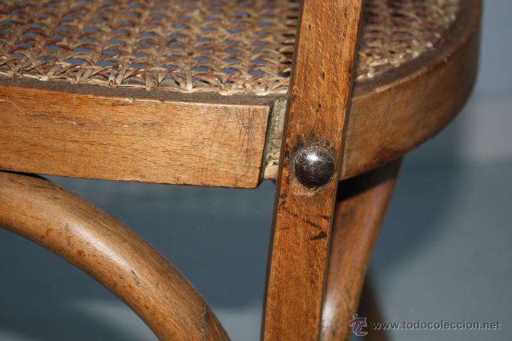 Antig&uuml;edades: ANTIGUO SILL&Oacute;N DE BARBERO ESTILO THONET. - Foto 13