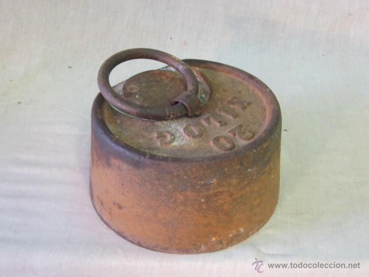 Antig&uuml;edades: PESA DE 20 KILOS - Foto 2