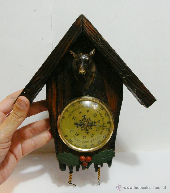 Antig&uuml;edades: Antiguo Bar&oacute;metro (20 cm x 18 cm) - Foto 1