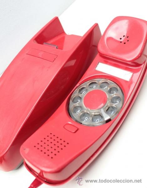 Tel&eacute;fonos: TELEFONO PARED MODELO GONDOLA ROJO - Foto 2