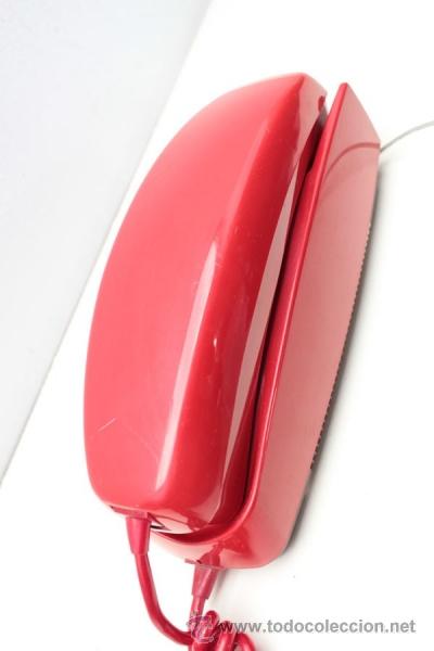 Tel&eacute;fonos: TELEFONO PARED MODELO GONDOLA ROJO - Foto 3