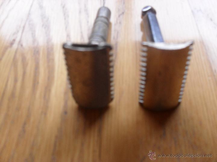 Antig&uuml;edades: 2 maquinillas de afeitar manual, sin marca, - Foto 3