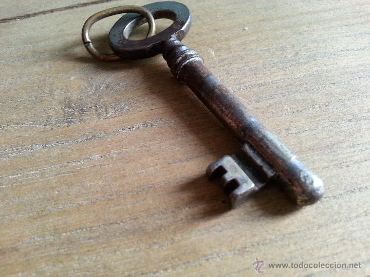 Antig&uuml;edades: ANTIGUA LLAVE DE FORJA 7 CM. - Foto 3