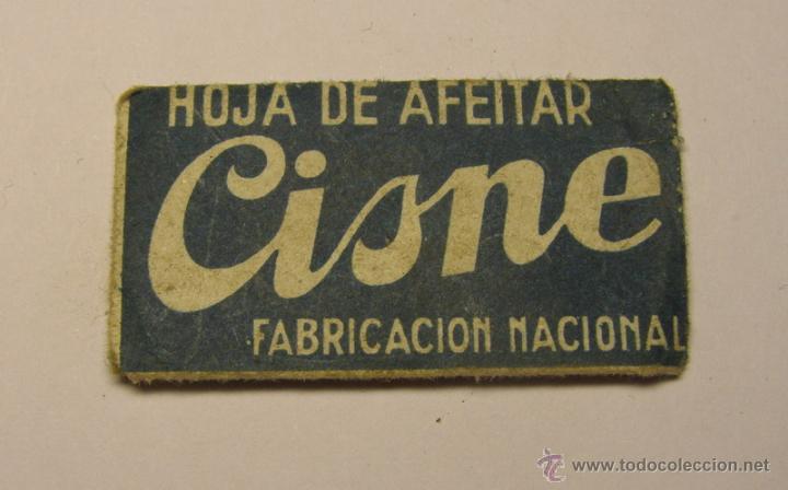 Antig&uuml;edades: Hoja de afeitar marca CISNE. - Foto 1