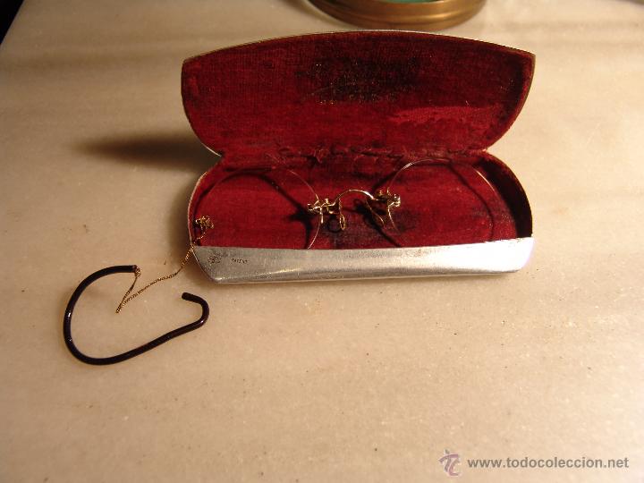Antig&uuml;edades: ANTIGUAS GAFAS DE ORO CON SU FUNDA ORIGINAL - Foto 1