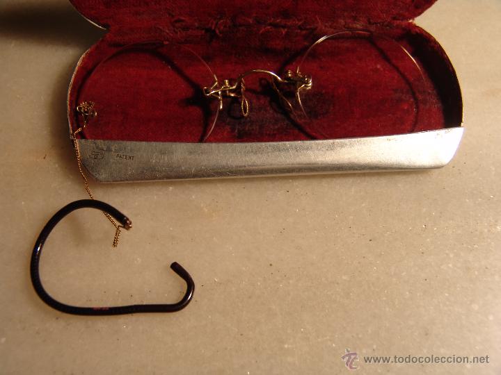 Antig&uuml;edades: ANTIGUAS GAFAS DE ORO CON SU FUNDA ORIGINAL - Foto 3