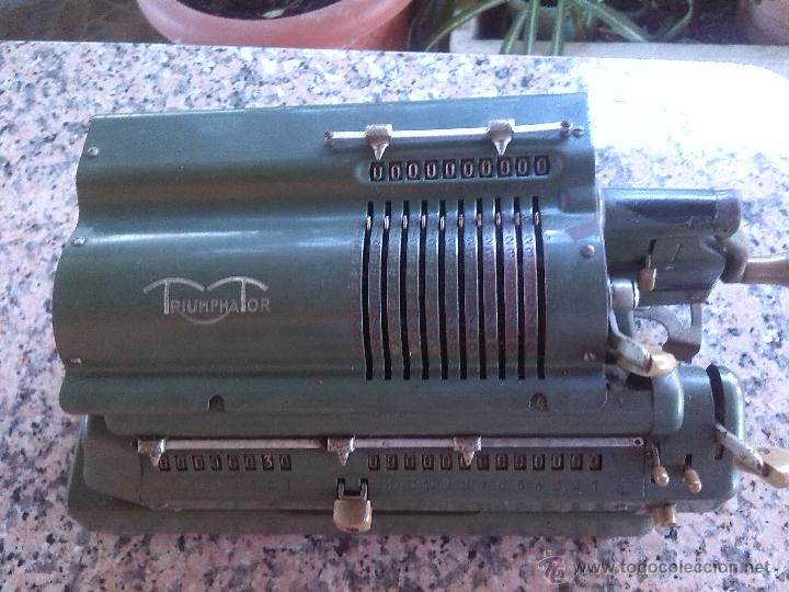 Antig&uuml;edades: antigua calculadora triumphator. - Foto 2
