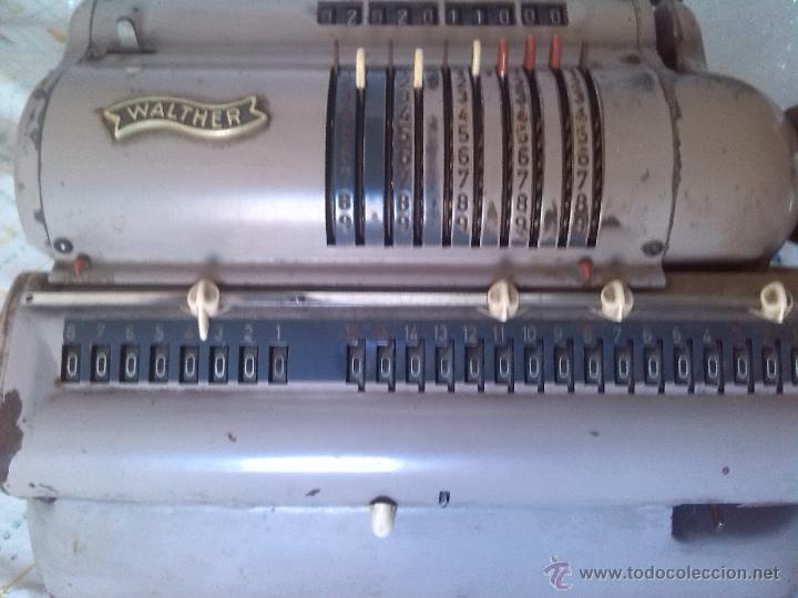 Antig&uuml;edades: antigua calculadora walther - Foto 2