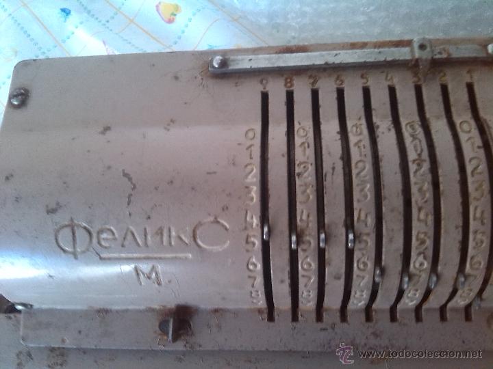 Antig&uuml;edades: antigua calculadora feliks - Foto 3