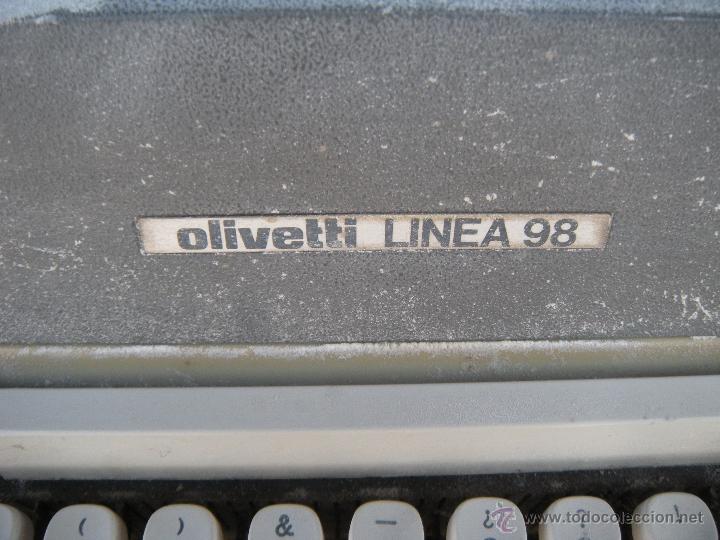 Antig&uuml;edades: M&Aacute;QUINA DE ESCRIBIR OLIVETTI LINEA 98 - Foto 2