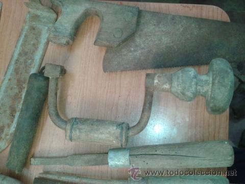 Antig&uuml;edades: LOTE 13 HERRAMIENTAS CARPINTERO ANTIGUAS - Foto 2