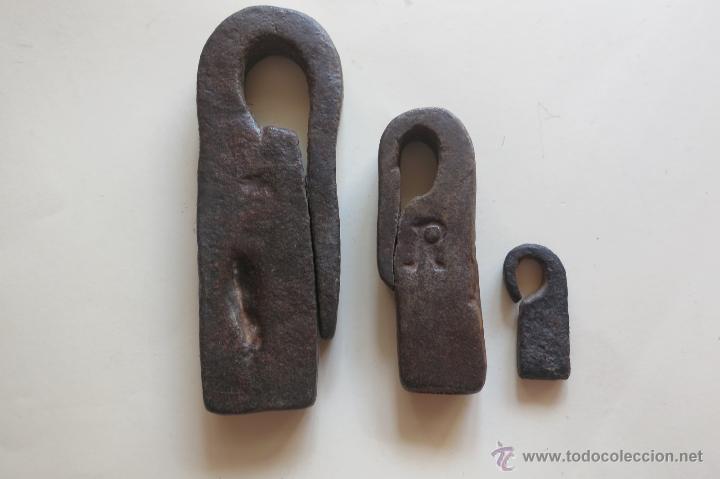 Antig&uuml;edades: pesas Castellanas de una libra ,media y onza - Foto 2