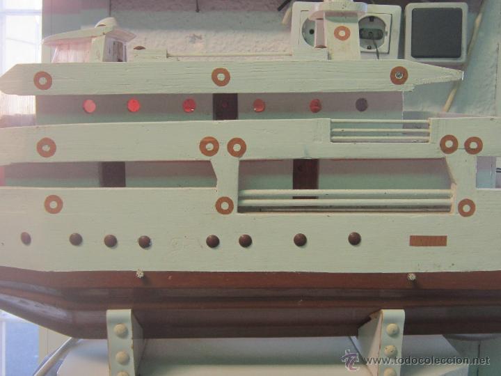Antig&uuml;edades: BARCO DE PASAJEROS DE MADERA - Foto 12