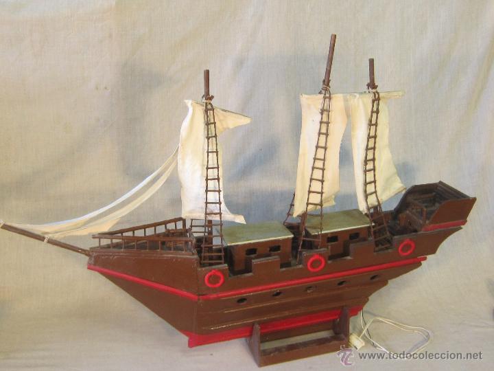 Antig&uuml;edades: barco caravela artesanal en madera - Foto 2