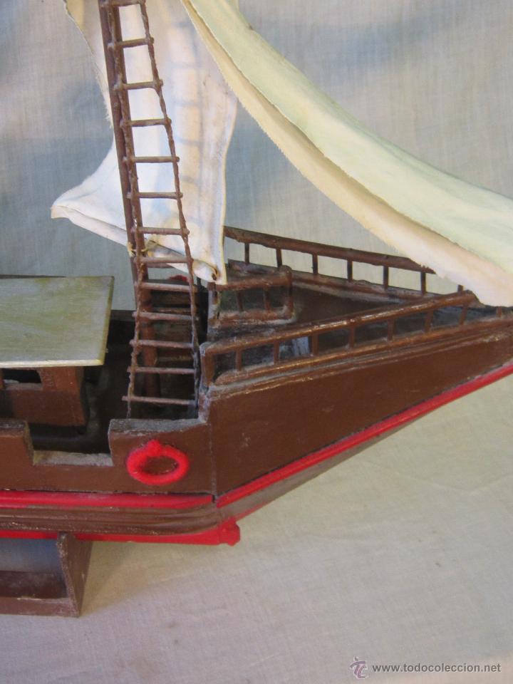 Antig&uuml;edades: barco caravela artesanal en madera - Foto 5