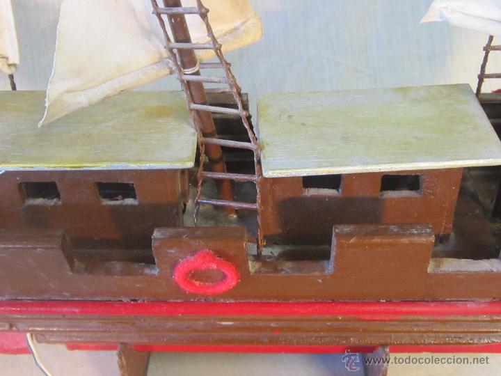Antig&uuml;edades: barco caravela artesanal en madera - Foto 6