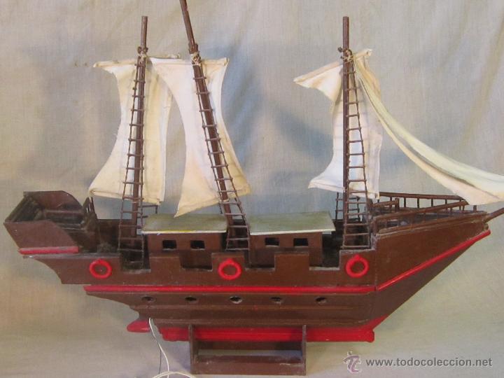 Antig&uuml;edades: barco caravela artesanal en madera - Foto 8