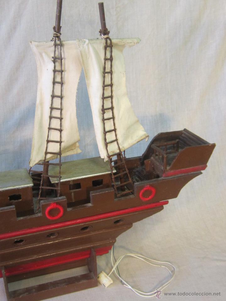 Antig&uuml;edades: barco caravela artesanal en madera - Foto 10