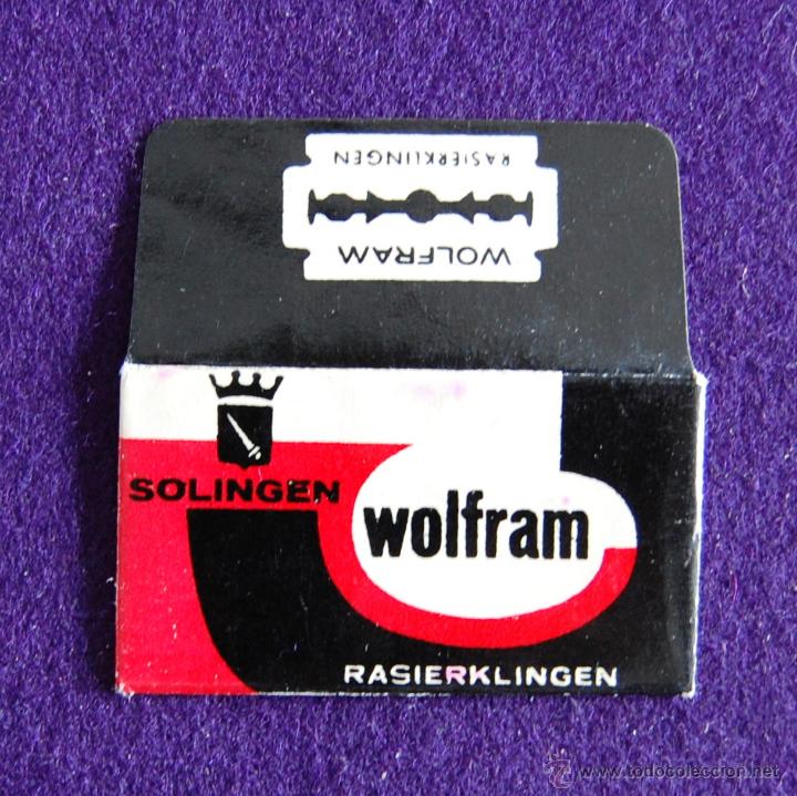 Antig&uuml;edades: HOJA DE AFEITAR ANTIGUA - WOLFRAM - SIN USAR - Foto 1