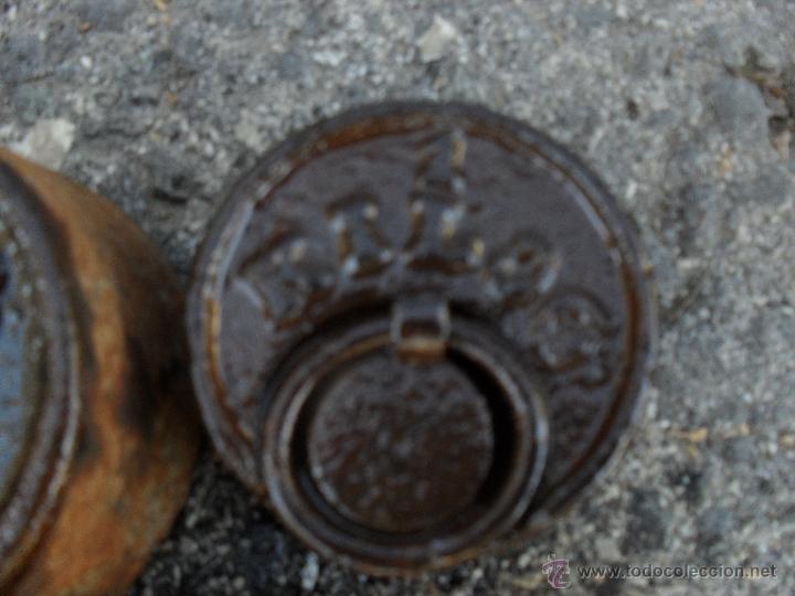Antig&uuml;edades: JUEGO DE CINCO PESAS DE HIERRO ,NUMERO 2 - Foto 4