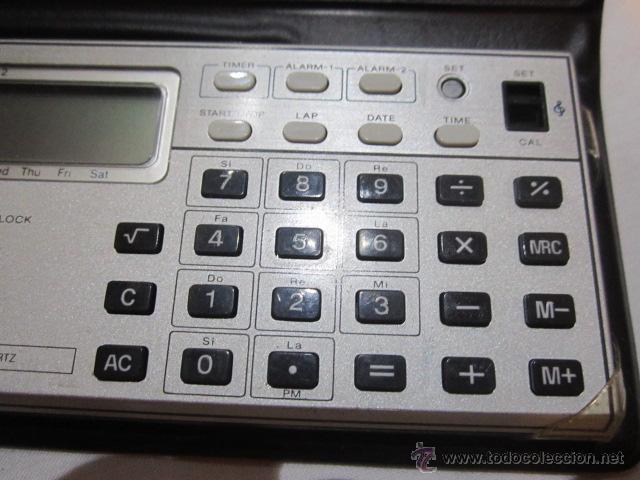 Antig&uuml;edades: Calculadora Casio Electronic. 11 x 5,5 cms. - Foto 2