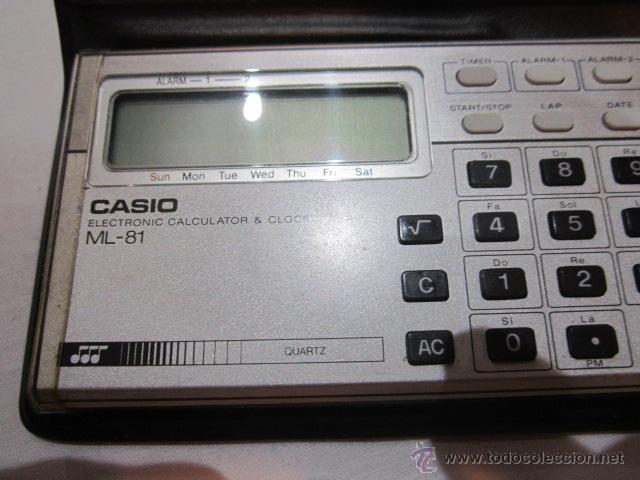 Antig&uuml;edades: Calculadora Casio Electronic. 11 x 5,5 cms. - Foto 3