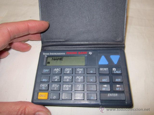 Antig&uuml;edades: Agenda - Calculadora Texas Instruments. 10,5 x 6,5 cms. - Foto 1