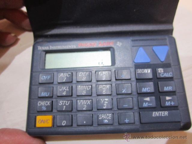 Antig&uuml;edades: Agenda - Calculadora Texas Instruments. 10,5 x 6,5 cms. - Foto 2