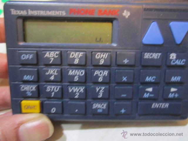 Antig&uuml;edades: Agenda - Calculadora Texas Instruments. 10,5 x 6,5 cms. - Foto 3