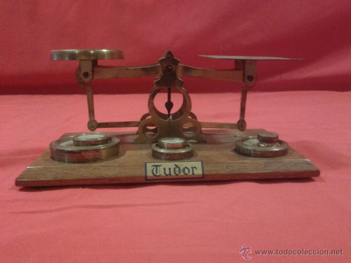 Antig&uuml;edades: B&aacute;scula pesacartas inglesa - Foto 3