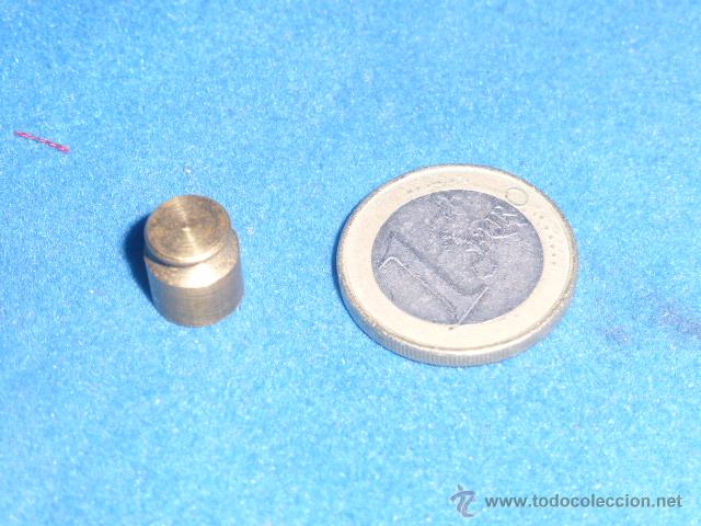 Antig&uuml;edades: PESA DE BRONCE DE 5 GRAMOS PARA BASCULA O PESO. - Foto 2