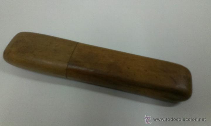 Antig&uuml;edades: MUY ANTIGUAS GAFAS . FUNDA DE MADERA ORIGINAL - Foto 8