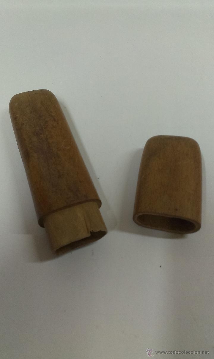 Antig&uuml;edades: MUY ANTIGUAS GAFAS . FUNDA DE MADERA ORIGINAL - Foto 9