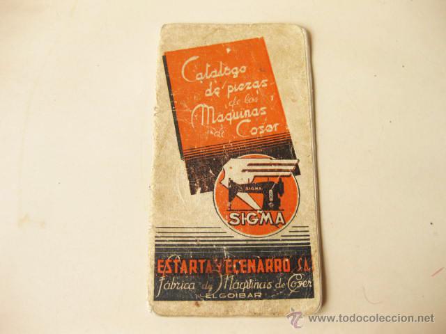 Antig&uuml;edades: CATALOGO DE PIEZAS DE LA MAQUINA DE COSER SIGMA - Foto 1