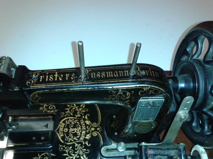 Antig&uuml;edades: M&aacute;quina de coser Frister&Rossmann - Foto 6