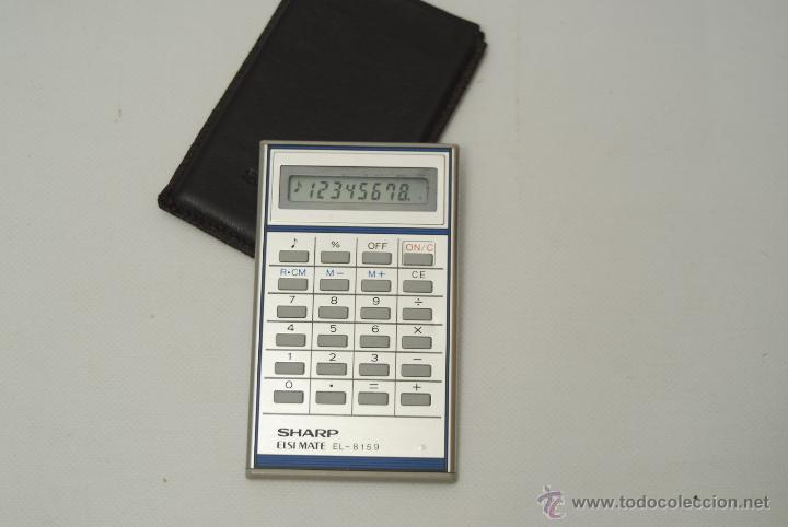 Antig&uuml;edades: Calculadora Sharp EL-8159. Funcionando y con sonido. - Foto 2