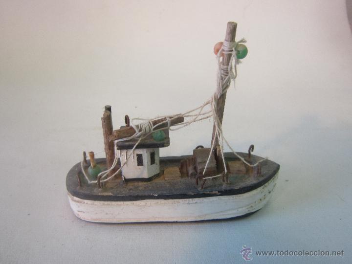 Antig&uuml;edades: BARCO PESQUERO EN MADERA - PEQUE&Ntilde;O - Foto 1