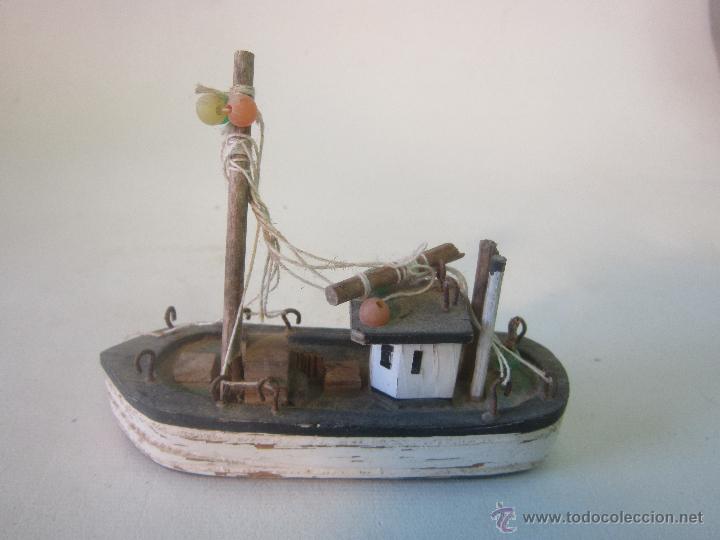Antig&uuml;edades: BARCO PESQUERO EN MADERA - PEQUE&Ntilde;O - Foto 2