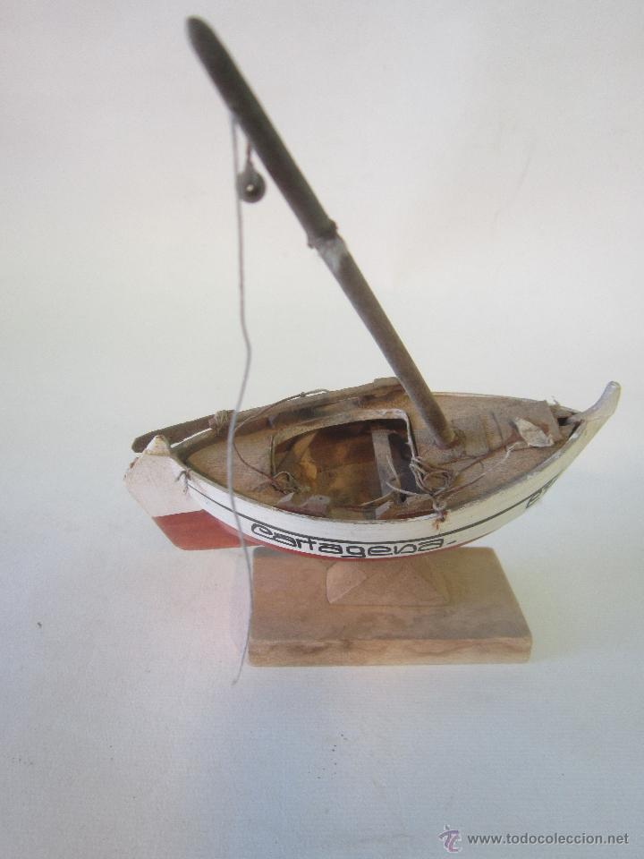 Antig&uuml;edades: BARCO PESQUERO EN MADERA - PEQUE&Ntilde;O - Foto 2
