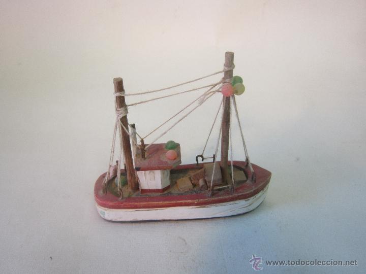 Antig&uuml;edades: BARCO PESQUERO EN MADERA - PEQUE&Ntilde;O - Foto 2