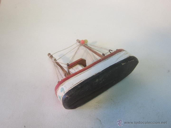 Antig&uuml;edades: BARCO PESQUERO EN MADERA - PEQUE&Ntilde;O - Foto 3