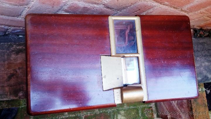 Antig&uuml;edades: Registradora de madera y bronce - Foto 12