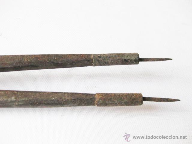 Antig&uuml;edades: COMPAS DE MADERA PARA ENSE&Ntilde;ANZA O ESCUELA DE 53 CENTIMETROS DE LARGO - Foto 3